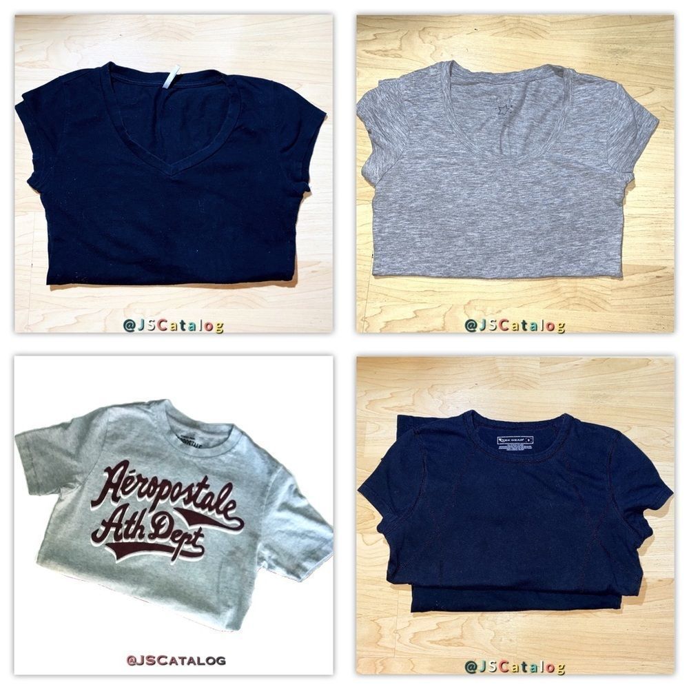 🔻Bundle of 4 Short Sleeves Basic Tees EUC/Size S